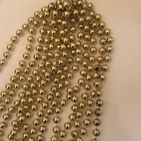 SET of 6 packs of Gold Bead Garlands - Picture 4 of 16